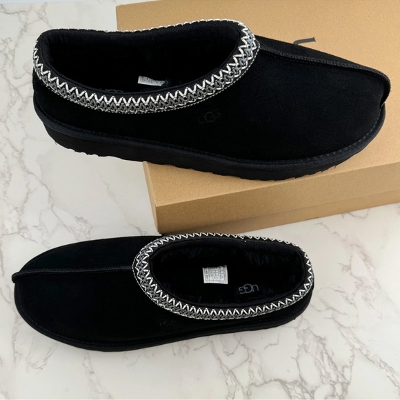 with Box /UGG Tasman Suede upper Slipper Mens Black US 9 - Picture 5 of 9